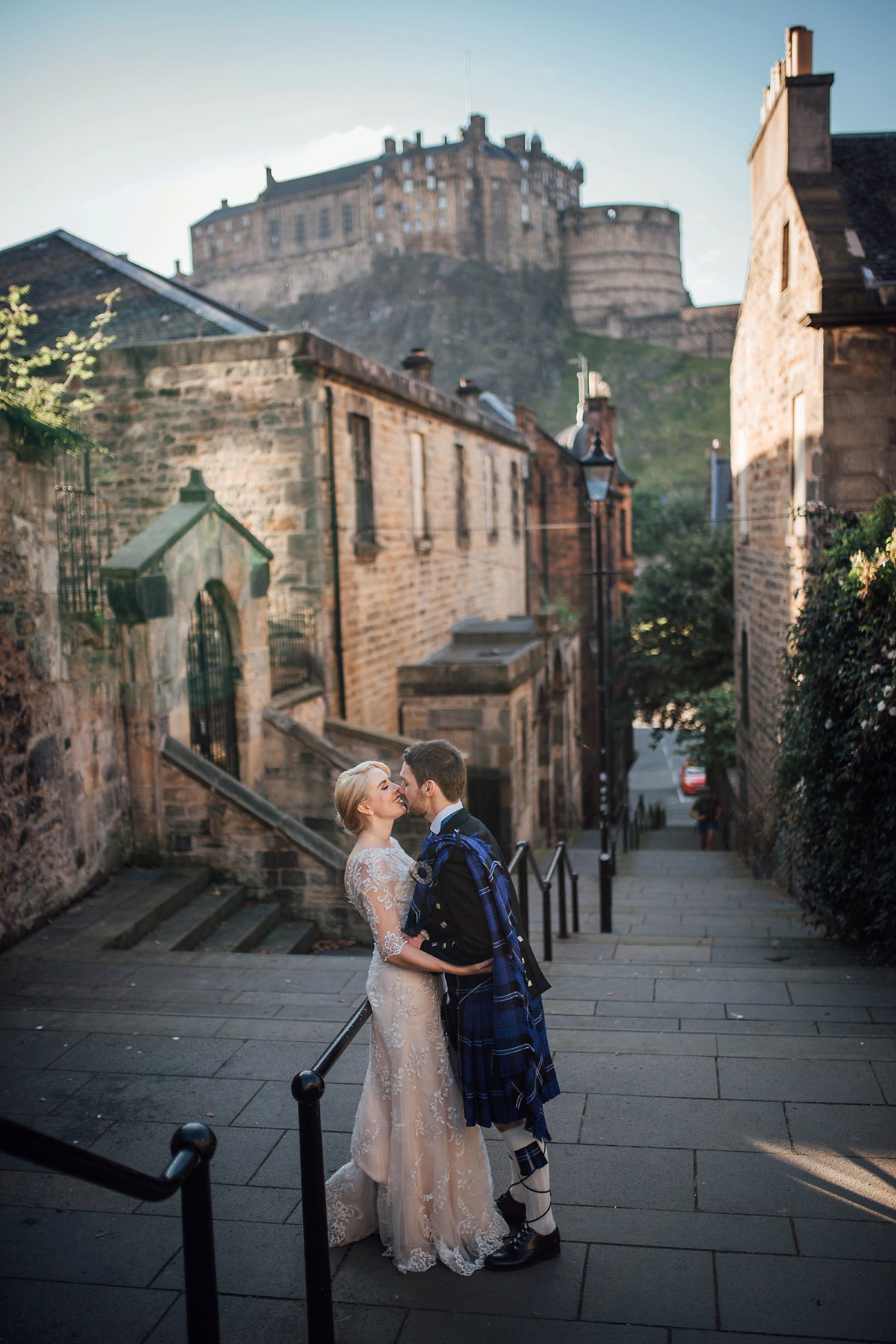 Megan wore Maggie Sottero for her American-English and travel inspired wedding in Scotland. Images captued by ChicPhoto.