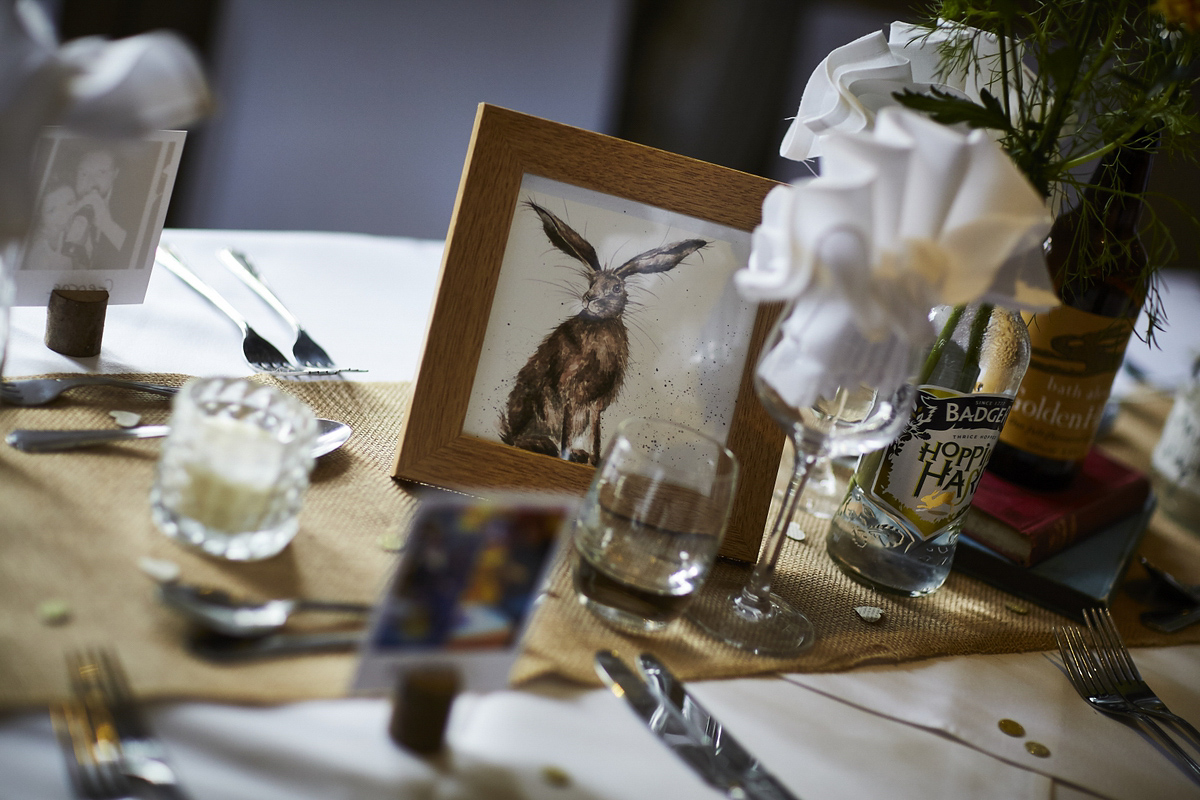 Sarah wore 'Betty' by Jenny Packham for her Yorkshire Dales and English woodland inspired Autumn wedding in York. Photography by David Lindsay.