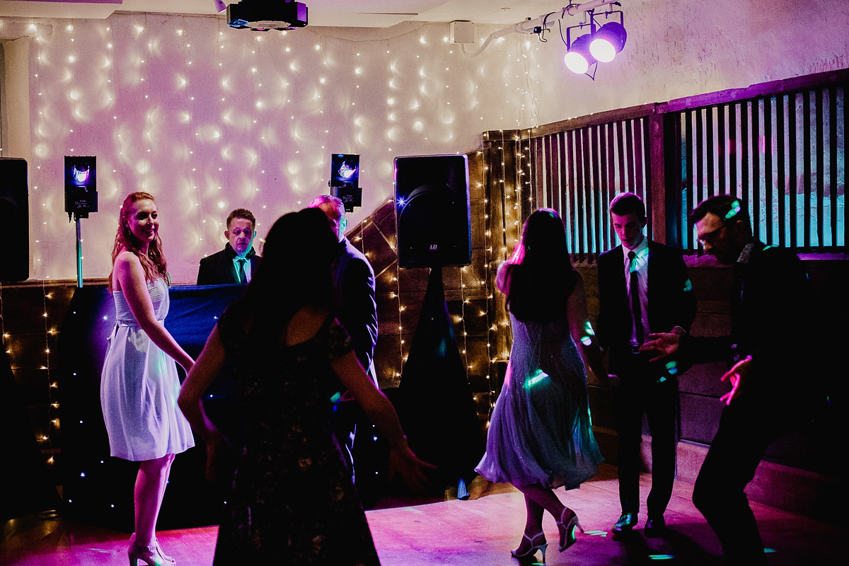 A David Fielden gown for a wedding at Pennard House in Somerset. Photography by Noel Deasington.