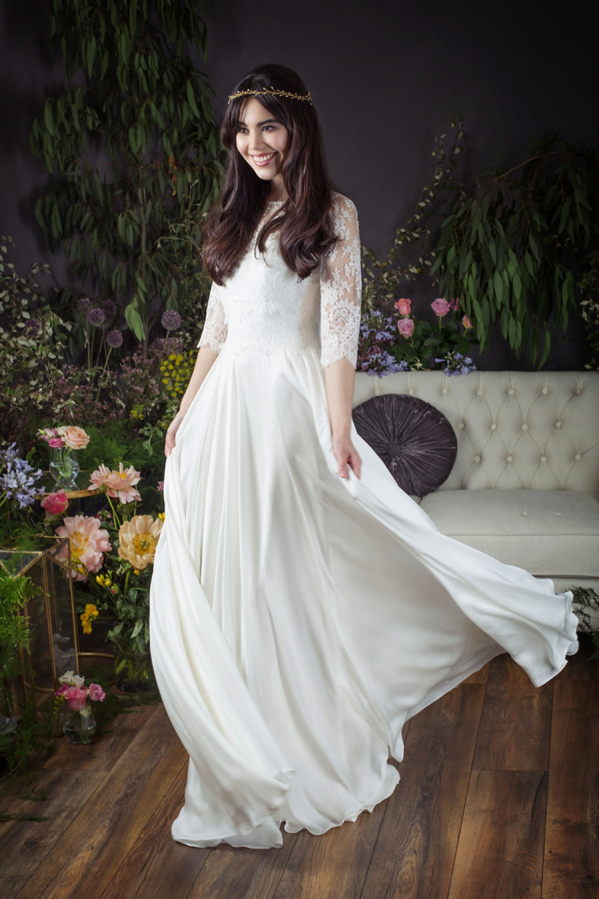 sachin and babi light blue dress Sophisticated Wedding Dresses for Mature Brides