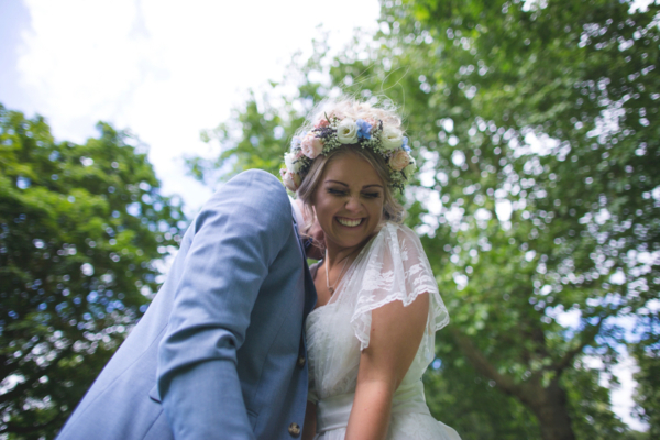 A Charlie Brear Gown for a Vintage Tea Party, Village Hall Wedding