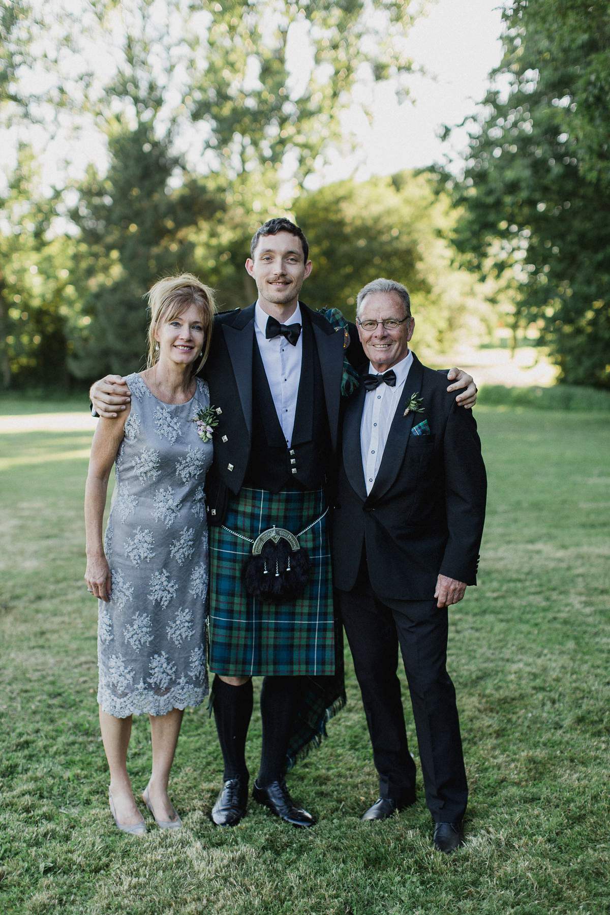 Bride Imogen wore the 'Jayne' gown by Eliza Jane Howell, and a Juliet cap veil, for her Celtic handfasting wedding at a French cheateau. Photography by Lifestories Wedding Photography.