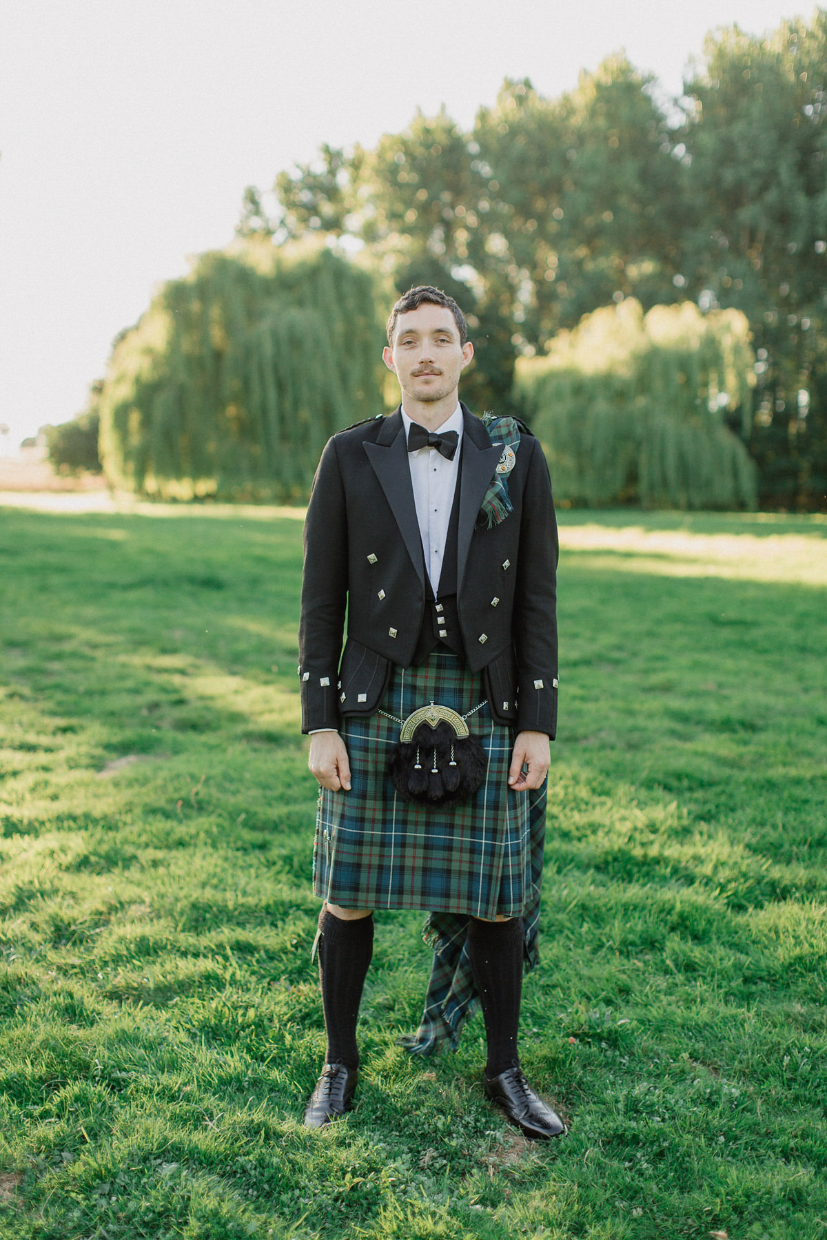 Bride Imogen wore the 'Jayne' gown by Eliza Jane Howell, and a Juliet cap veil, for her Celtic handfasting wedding at a French cheateau. Photography by Lifestories Wedding Photography.