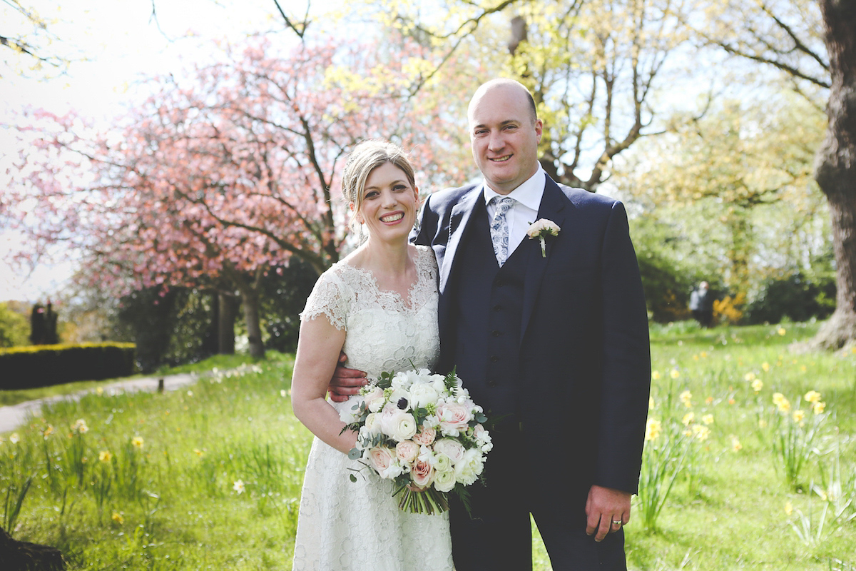 Kate wore a 1950's inspired gown by Fur Coat No Knickers for her elegant and romantic Spring wedding at Pembroke Lodge. Images by Funky Photography.