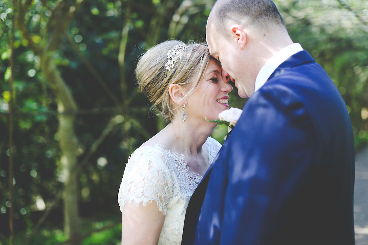 Kate wore a 1950's inspired gown by Fur Coat No Knickers for her elegant and romantic Spring wedding at Pembroke Lodge. Images by Funky Photography.