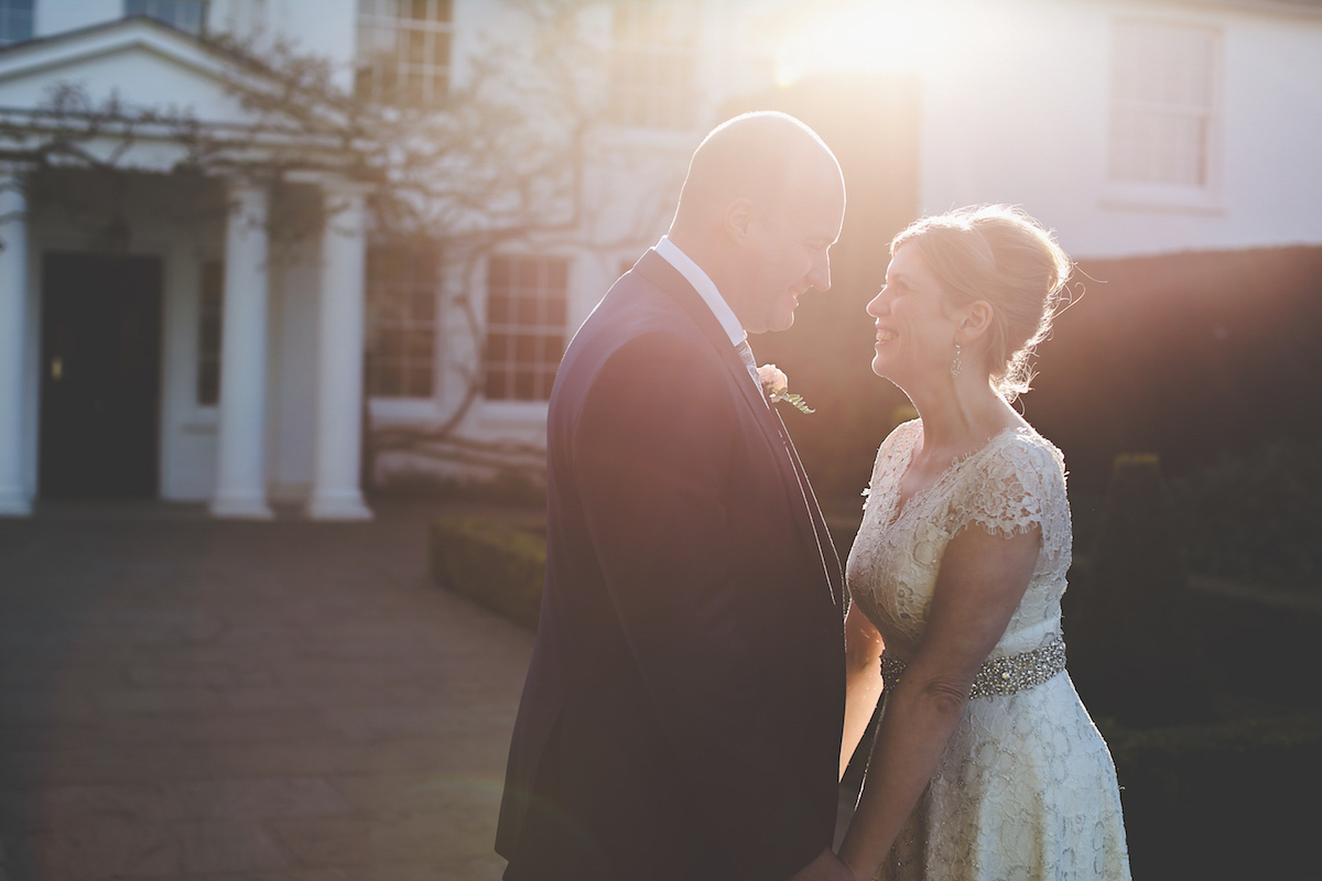 Kate wore a 1950's inspired gown by Fur Coat No Knickers for her elegant and romantic Spring wedding at Pembroke Lodge. Images by Funky Photography.