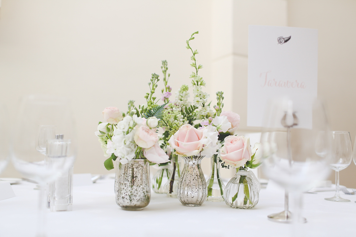 Kate wore a 1950's inspired gown by Fur Coat No Knickers for her elegant and romantic Spring wedding at Pembroke Lodge. Images by Funky Photography.