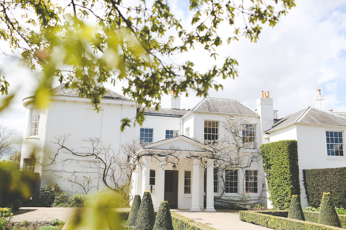 Kate wore a 1950's inspired gown by Fur Coat No Knickers for her elegant and romantic Spring wedding at Pembroke Lodge. Images by Funky Photography.