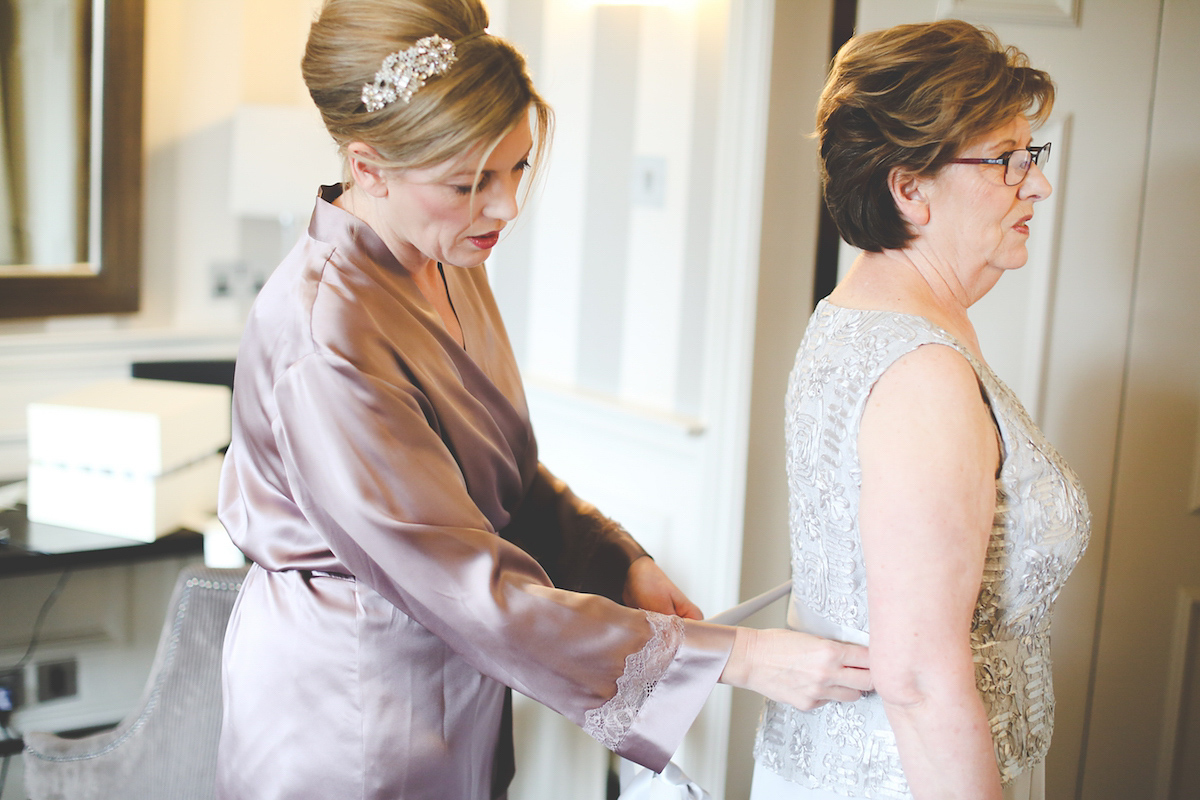 Kate wore a 1950's inspired gown by Fur Coat No Knickers for her elegant and romantic Spring wedding at Pembroke Lodge. Images by Funky Photography.