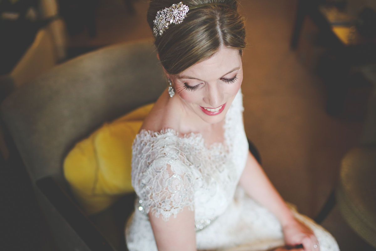 Kate wore a 1950's inspired gown by Fur Coat No Knickers for her elegant and romantic Spring wedding at Pembroke Lodge. Images by Funky Photography.