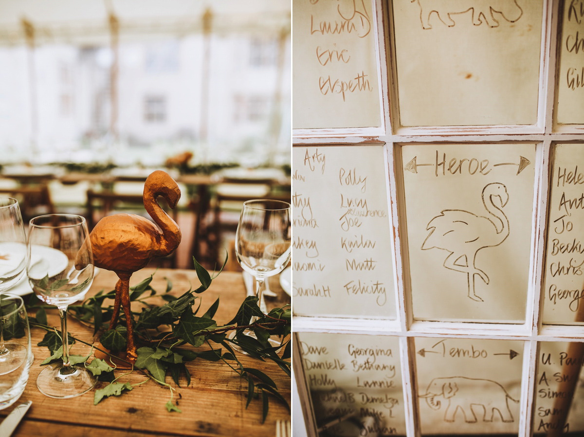 Jessica wore a Claire Pettibone gown from Ellie Sanderson in Surrey for her country village wedding that was full of fun and charm. Photography by Frankee Victoria.