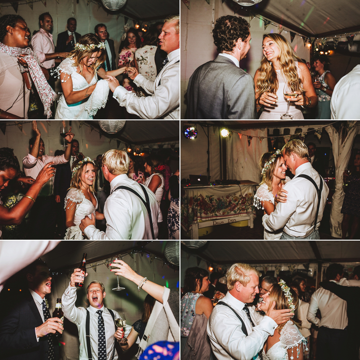 Jessica wore a Claire Pettibone gown from Ellie Sanderson in Surrey for her country village wedding that was full of fun and charm. Photography by Frankee Victoria.