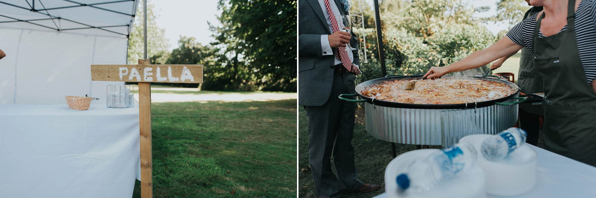 Bride Faye wears an 1930's inspired drop waist glamorous dress by Eliza jane Howell for her effortlessly elegant summer garden party wedding.