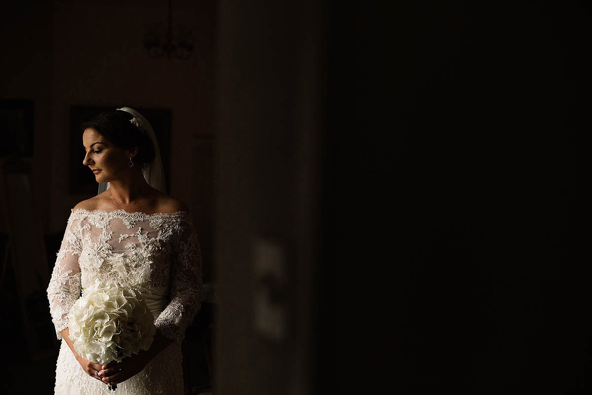 Marisa wore an Elie Saab gown for her elegant wedding at Lartington Hall. Captured by Paul Joseph Photography.