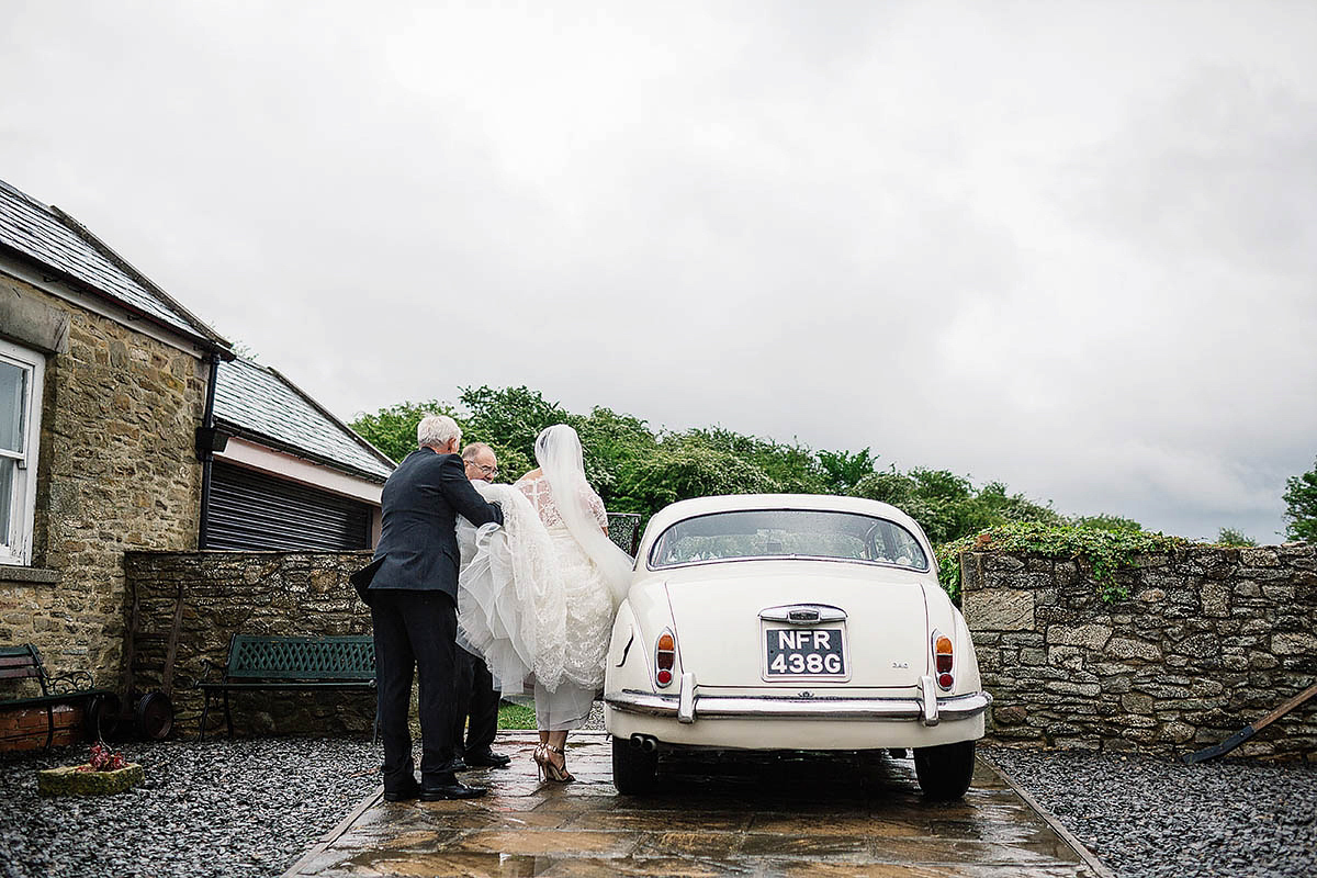 Marisa wore an Elie Saab gown for her elegant wedding at Lartington Hall. Captured by Paul Joseph Photography.