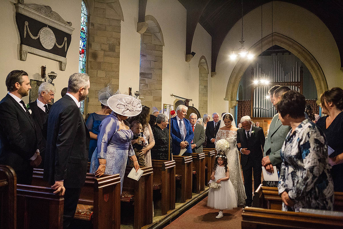 Marisa wore an Elie Saab gown for her elegant wedding at Lartington Hall. Captured by Paul Joseph Photography.