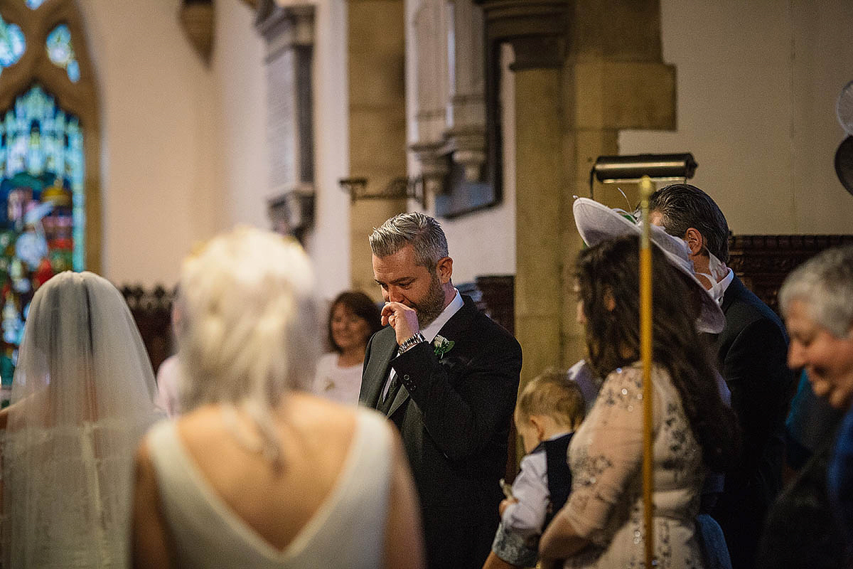 Marisa wore an Elie Saab gown for her elegant wedding at Lartington Hall. Captured by Paul Joseph Photography.