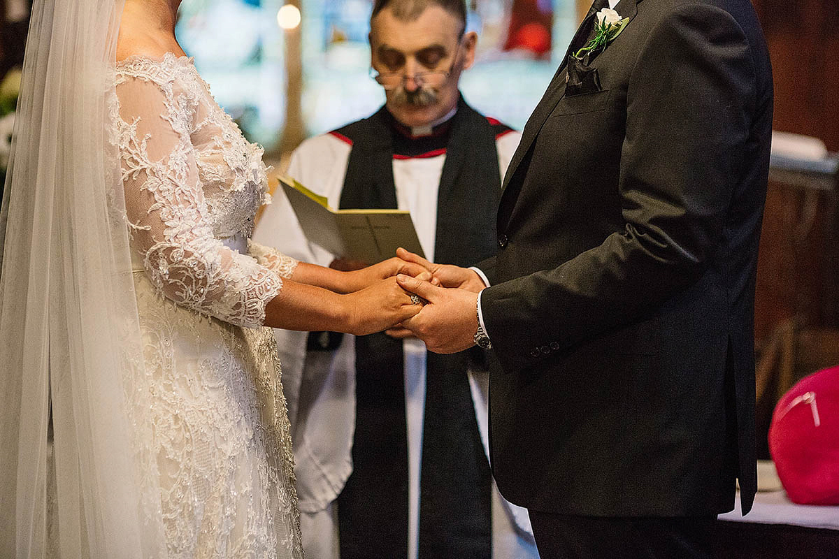 Marisa wore an Elie Saab gown for her elegant wedding at Lartington Hall. Captured by Paul Joseph Photography.