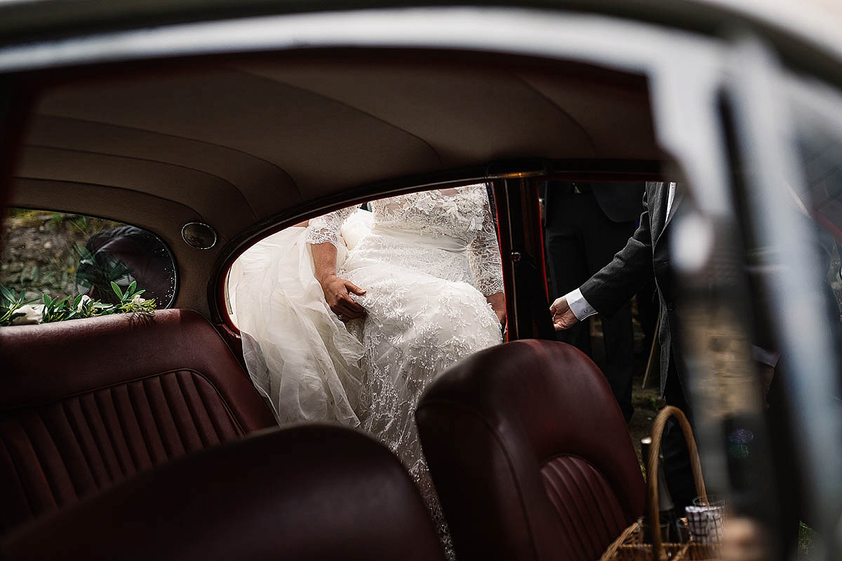 Marisa wore an Elie Saab gown for her elegant wedding at Lartington Hall. Captured by Paul Joseph Photography.