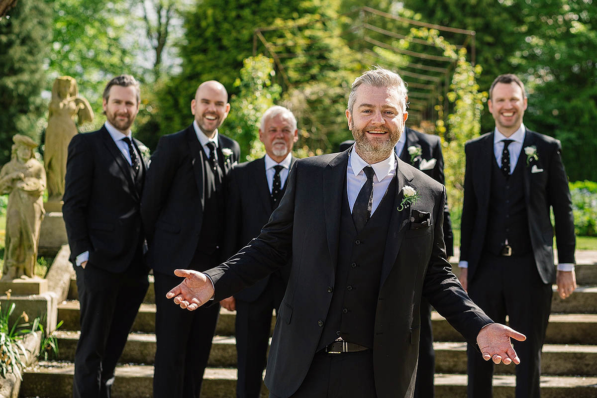 Marisa wore an Elie Saab gown for her elegant wedding at Lartington Hall. Captured by Paul Joseph Photography.