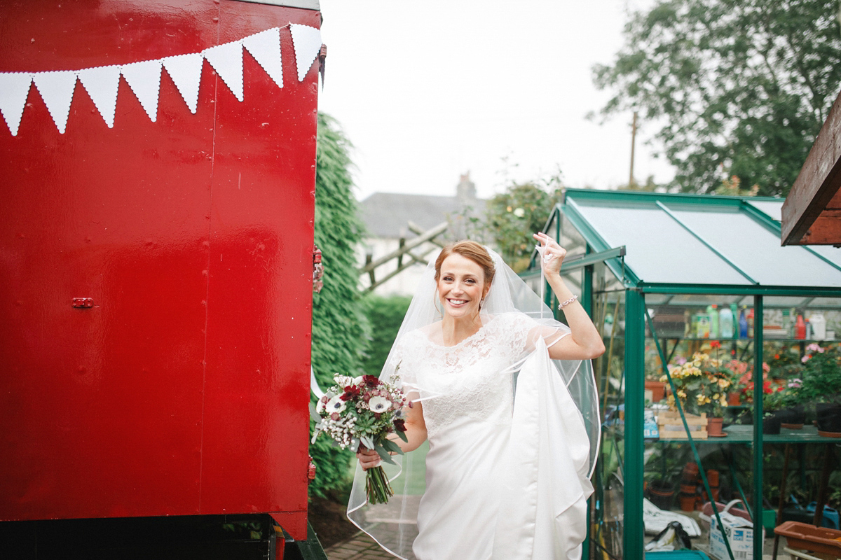 Laura wore a Charlotte Balbier gown for her elegant Autumn wedding at Lochgreen House in Ayrshire, Scotland. Photography by The Gibsons.