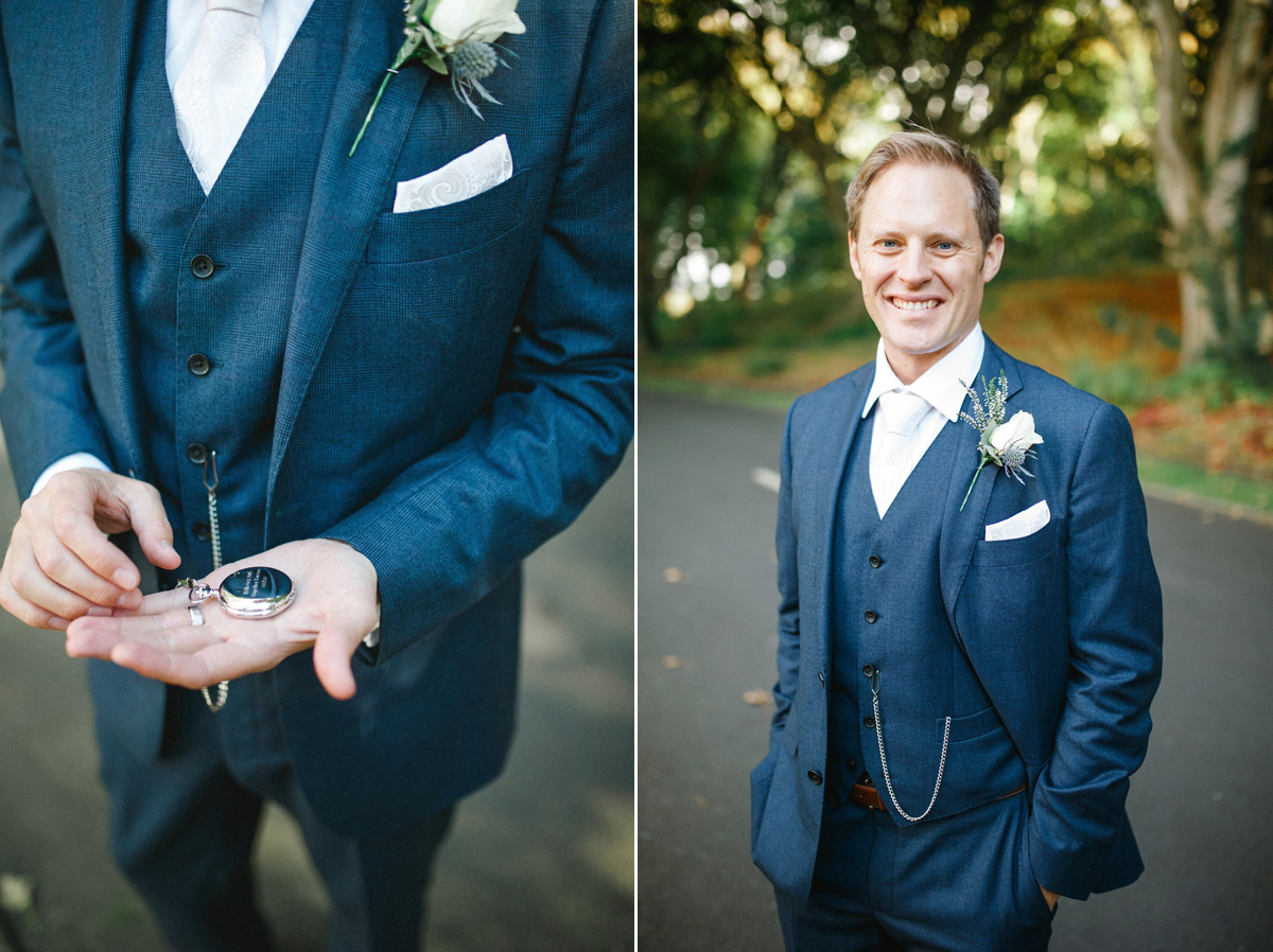 Laura wore a Charlotte Balbier gown for her elegant Autumn wedding at Lochgreen House in Ayrshire, Scotland. Photography by The Gibsons.