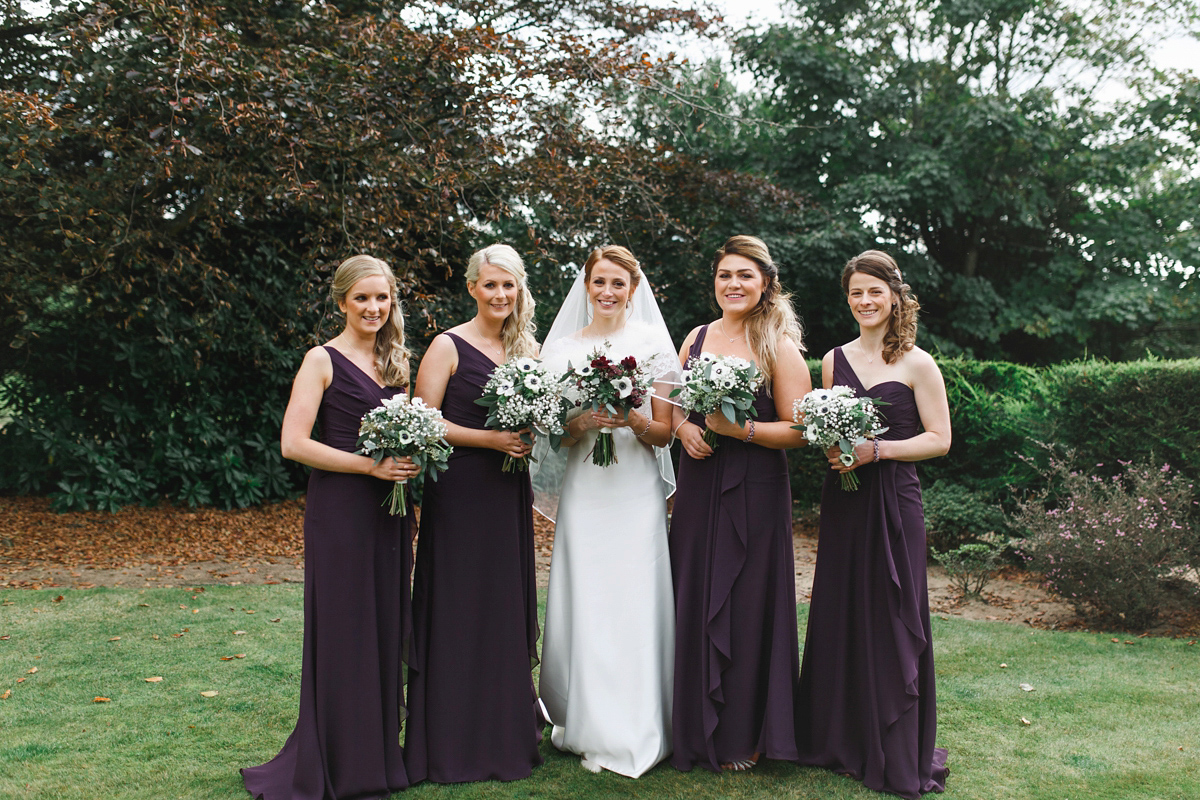 Laura wore a Charlotte Balbier gown for her elegant Autumn wedding at Lochgreen House in Ayrshire, Scotland. Photography by The Gibsons.