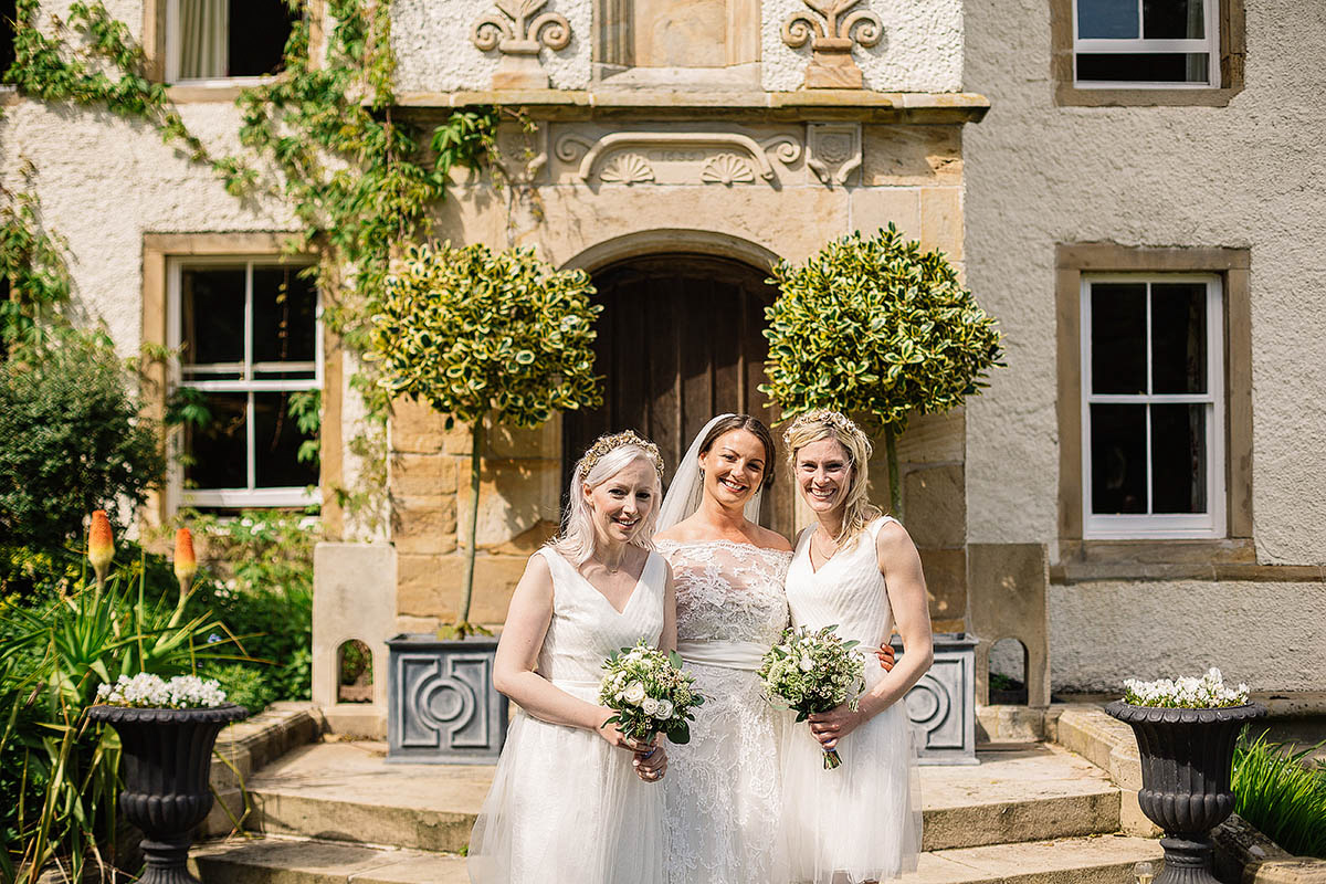 Marisa wore an Elie Saab gown for her elegant wedding at Lartington Hall. Captured by Paul Joseph Photography.