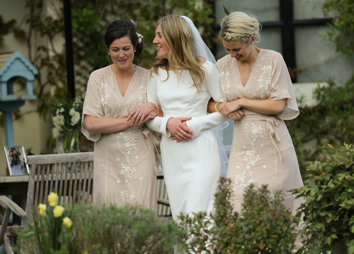 Design your own wedding dress with Caroline Arthur.