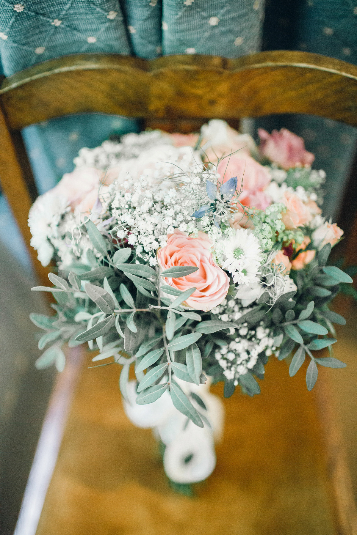 Kirsty wore a Stewart Parvin gown for her elegant and charming English Lake District wedding. Photography by Jessica Reeve.