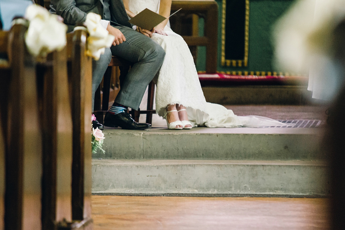 Kirsty wore a Stewart Parvin gown for her elegant and charming English Lake District wedding. Photography by Jessica Reeve.