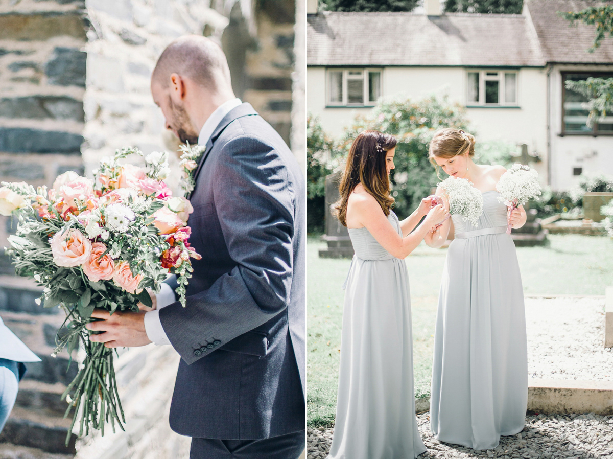 Kirsty wore a Stewart Parvin gown for her elegant and charming English Lake District wedding. Photography by Jessica Reeve.