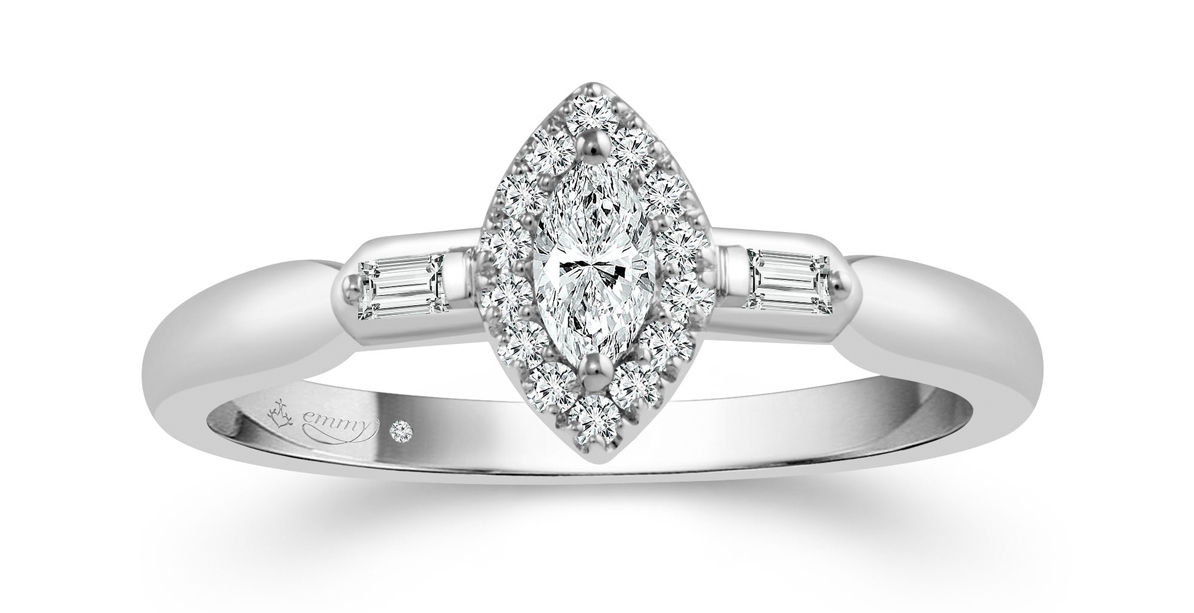 Emmy London Platinum<br>1/4 Carat Diamond Solitaire