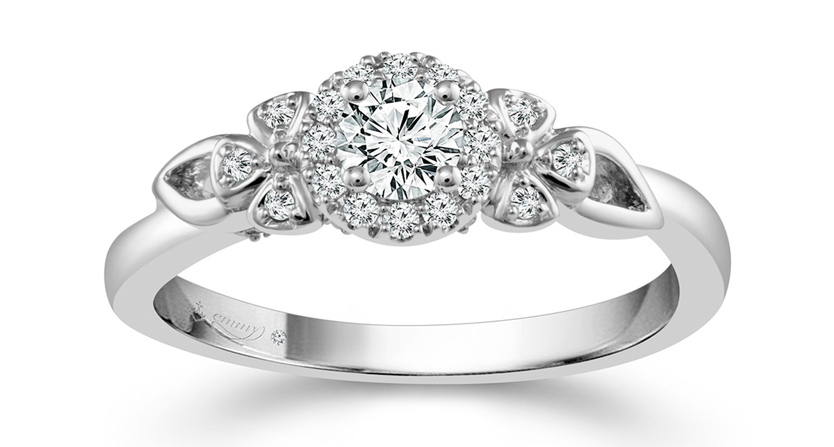 Emmy London Palladium 1/3 Diamond Carat Solitaire Ring