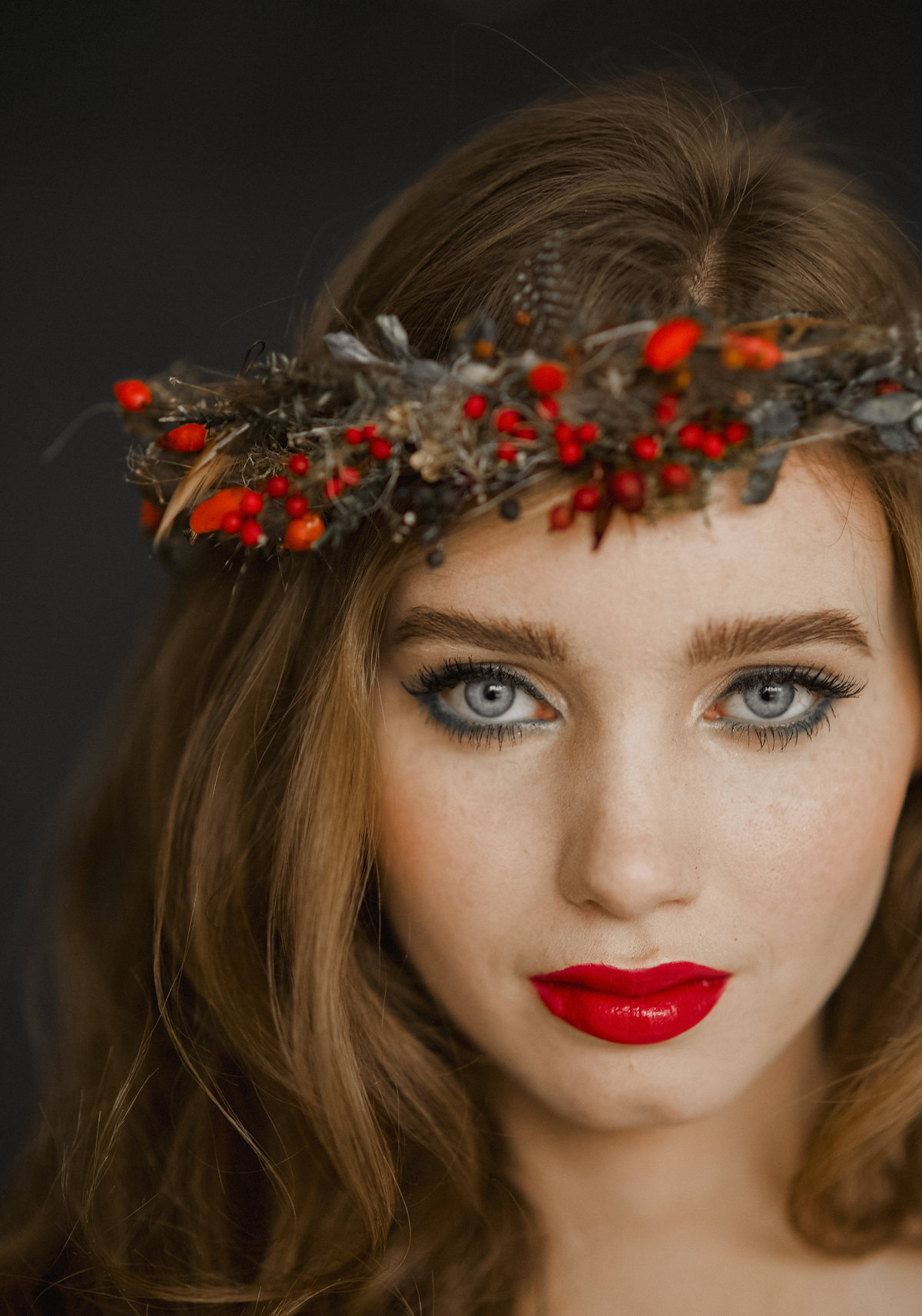 winter wedding natural wild bride 12