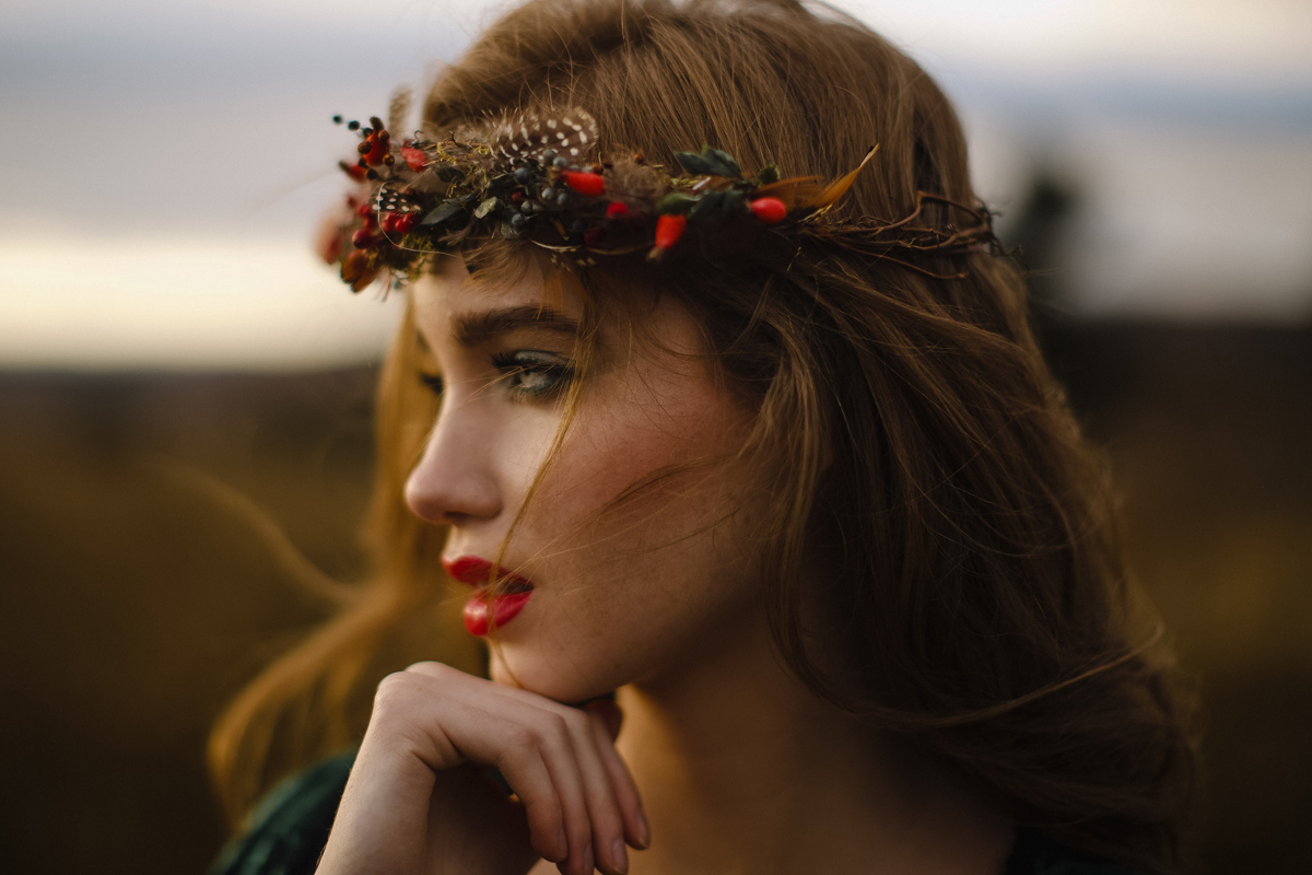 winter wedding natural wild bride 26