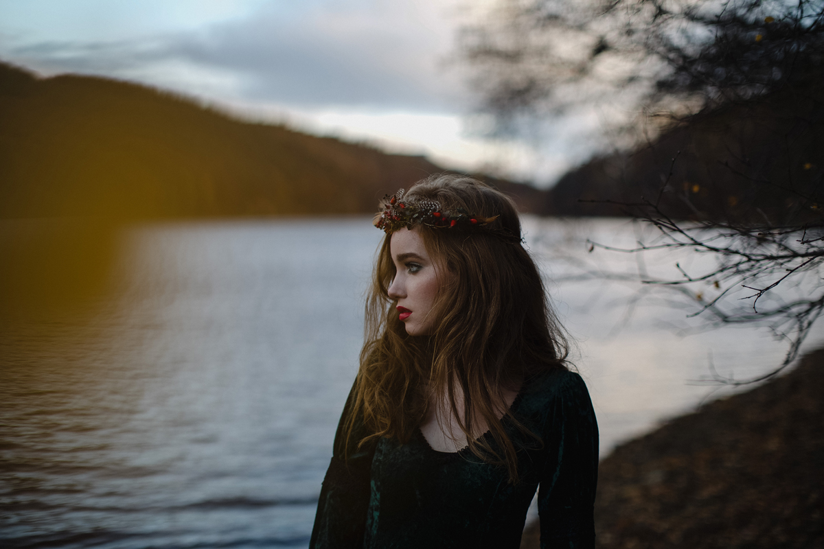 winter wedding natural wild bride 29