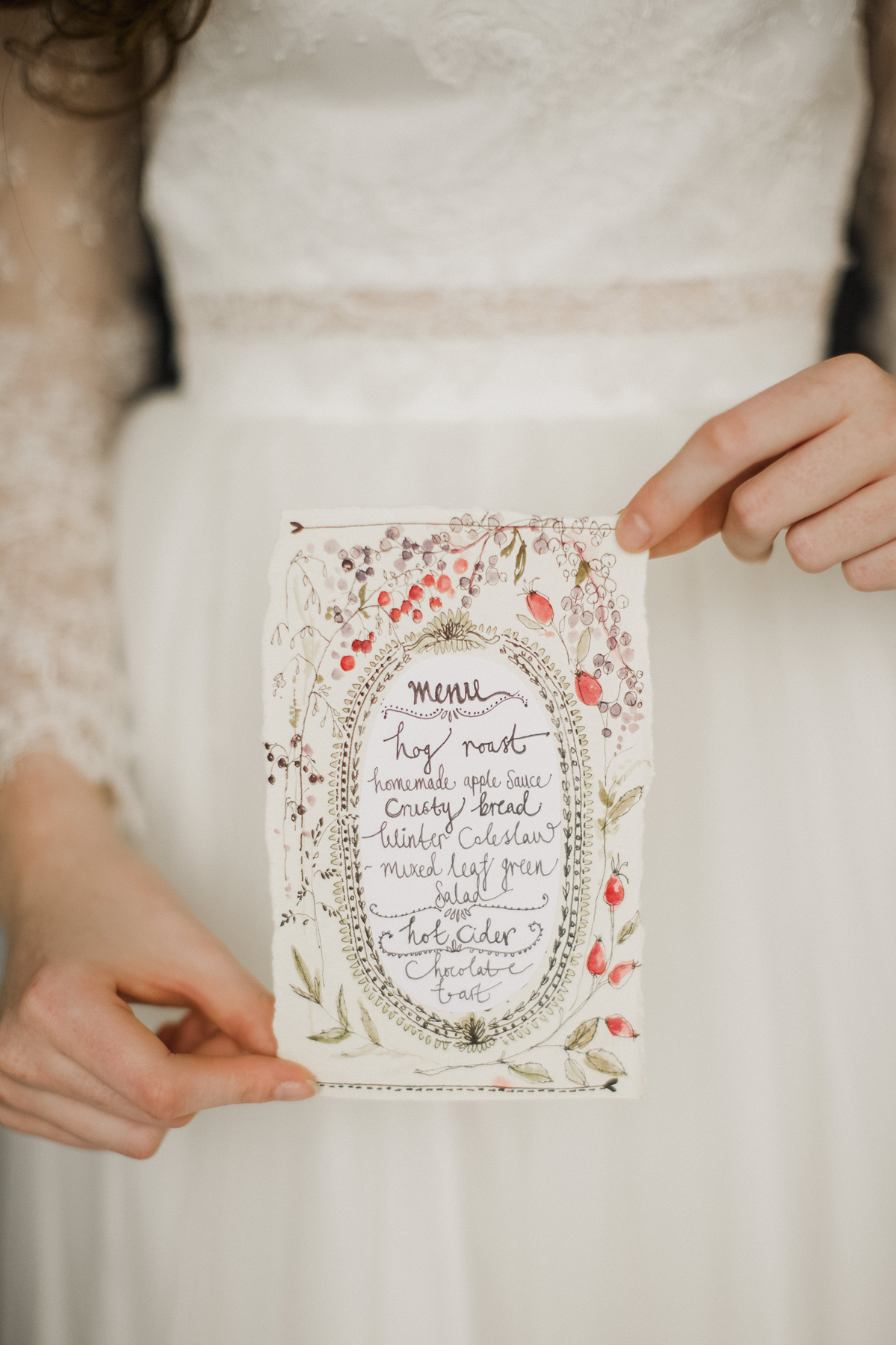 winter wedding natural wild bride 7