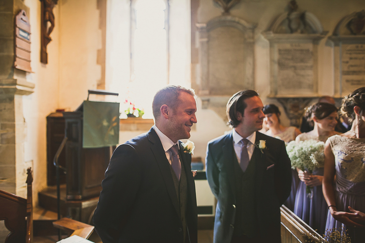 Ashleigh wore an elegant Charlie Brear gown for her sunshine and sunflower filled wedding. A Mariachi band entertained guests at the reception. Bridesmaids wore ASOS. Photography by The Springles.