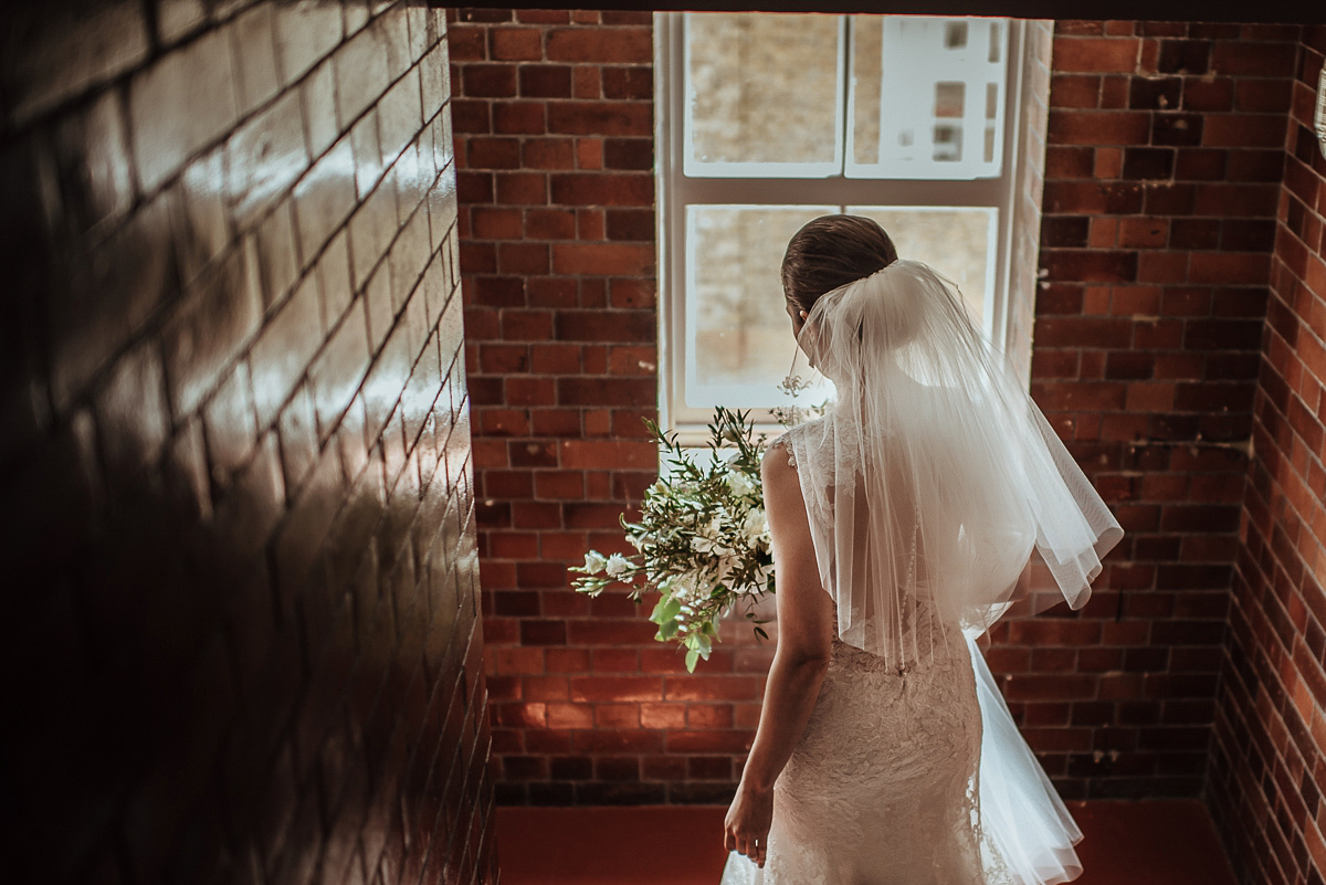 Beth wore a Watters gown and carried an all-white bouquet for her effortlessly elegant, cool, modern and stylish London wedding. Images captured by Wheels & Co Photography. Beth wore a Watters gown and carried an all-white bouquet for her effortlessly elegant, cool, modern and stylish London wedding. Images captured by Wheels & Co Photography.