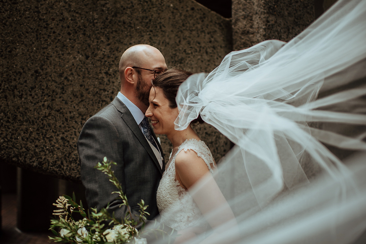 Beth wore a Watters gown and carried an all-white bouquet for her effortlessly elegant, cool, modern and stylish London wedding. Images captured by Wheels & Co Photography. Beth wore a Watters gown and carried an all-white bouquet for her effortlessly elegant, cool, modern and stylish London wedding. Images captured by Wheels & Co Photography.
