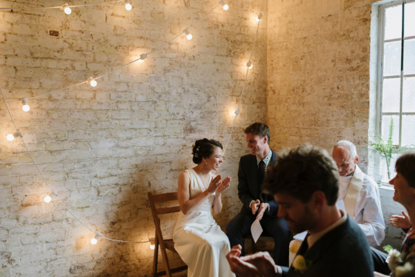 A J.Crew Dress For A Laid-Back and Modern London Warehouse Wedding