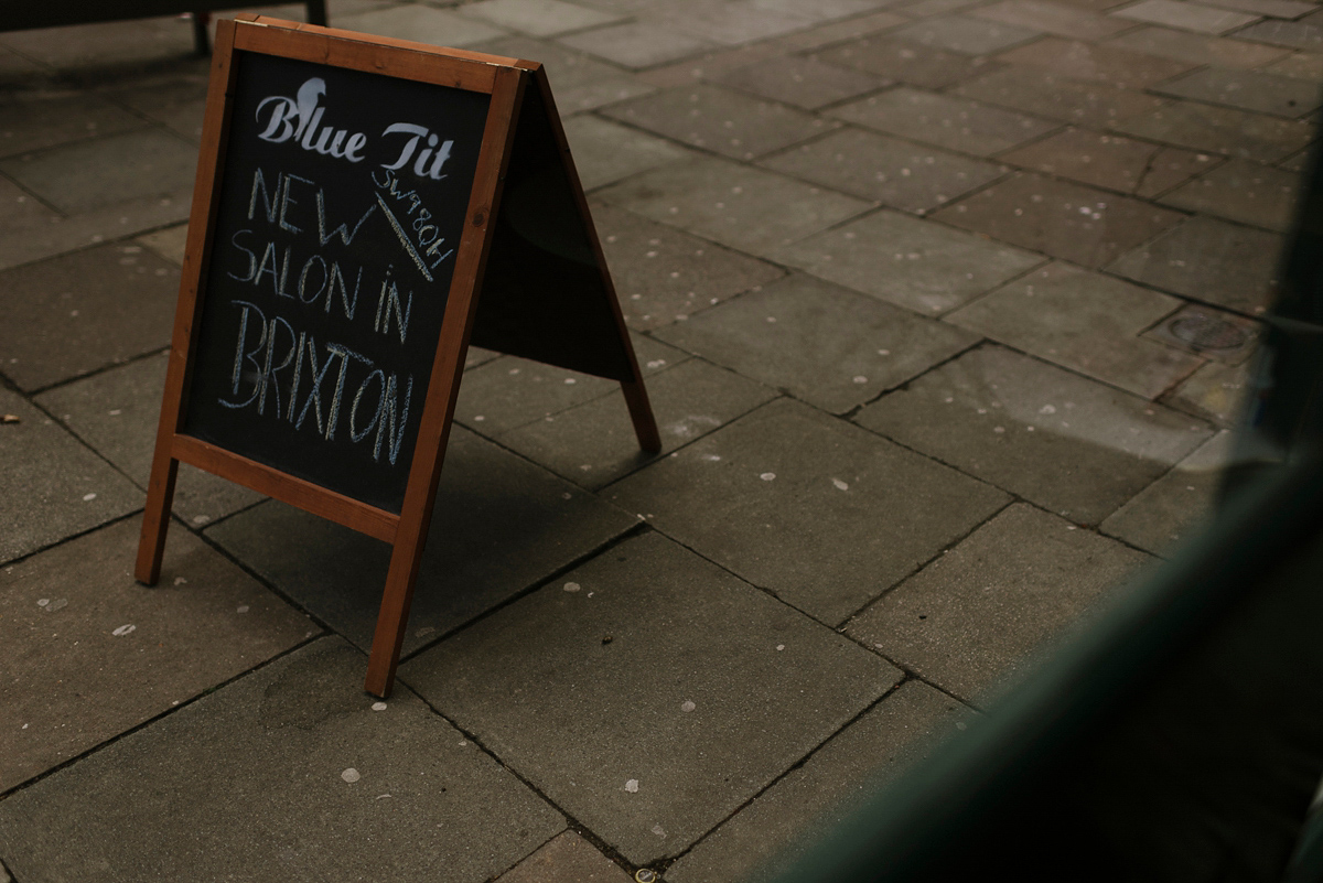 Ruth wore a J.Crew dress for her modern, cool, London warehouse wedding. Photography by Thierry Joubert.