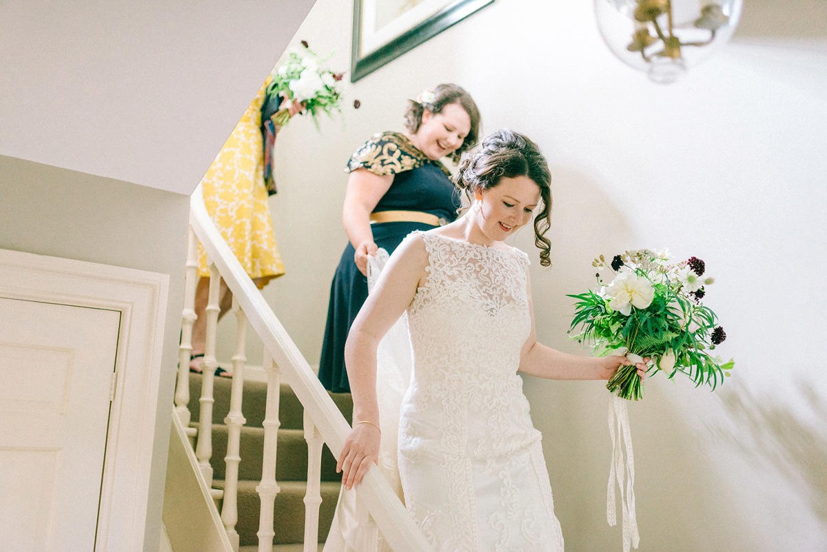 Jade wore Mori Lee for her elegant Victorian glasshouse wedding at Hexham Gardens. Photography by Sarah-Jane Ethan.