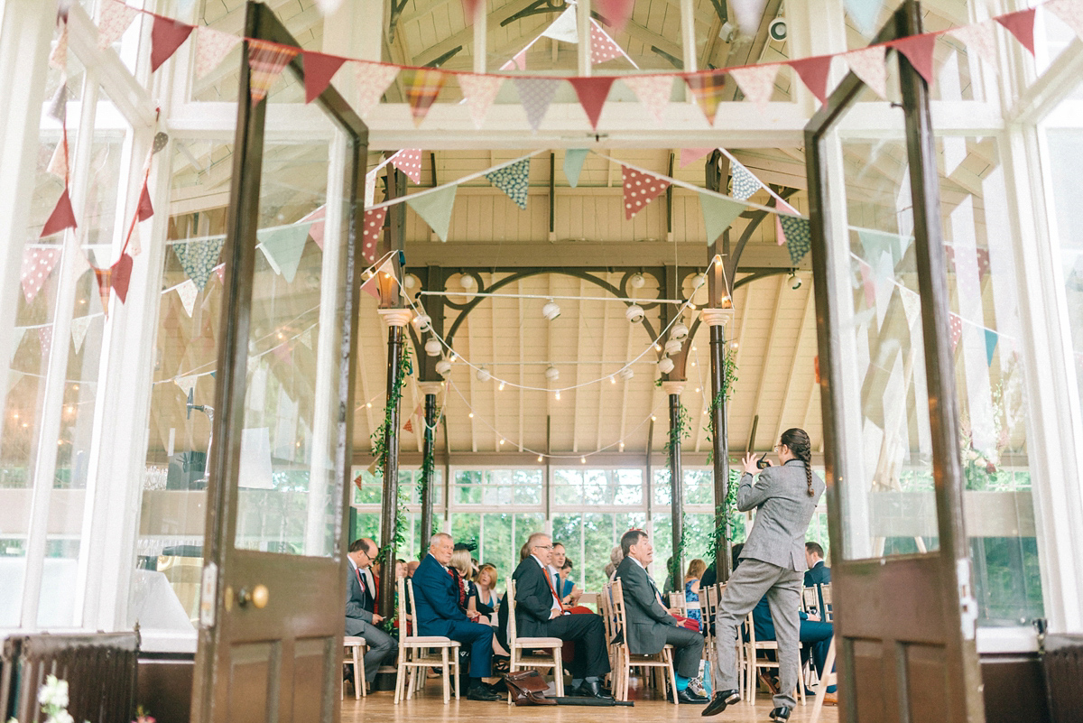 Jade wore Mori Lee for her elegant Victorian glasshouse wedding at Hexham Gardens. Photography by Sarah-Jane Ethan.