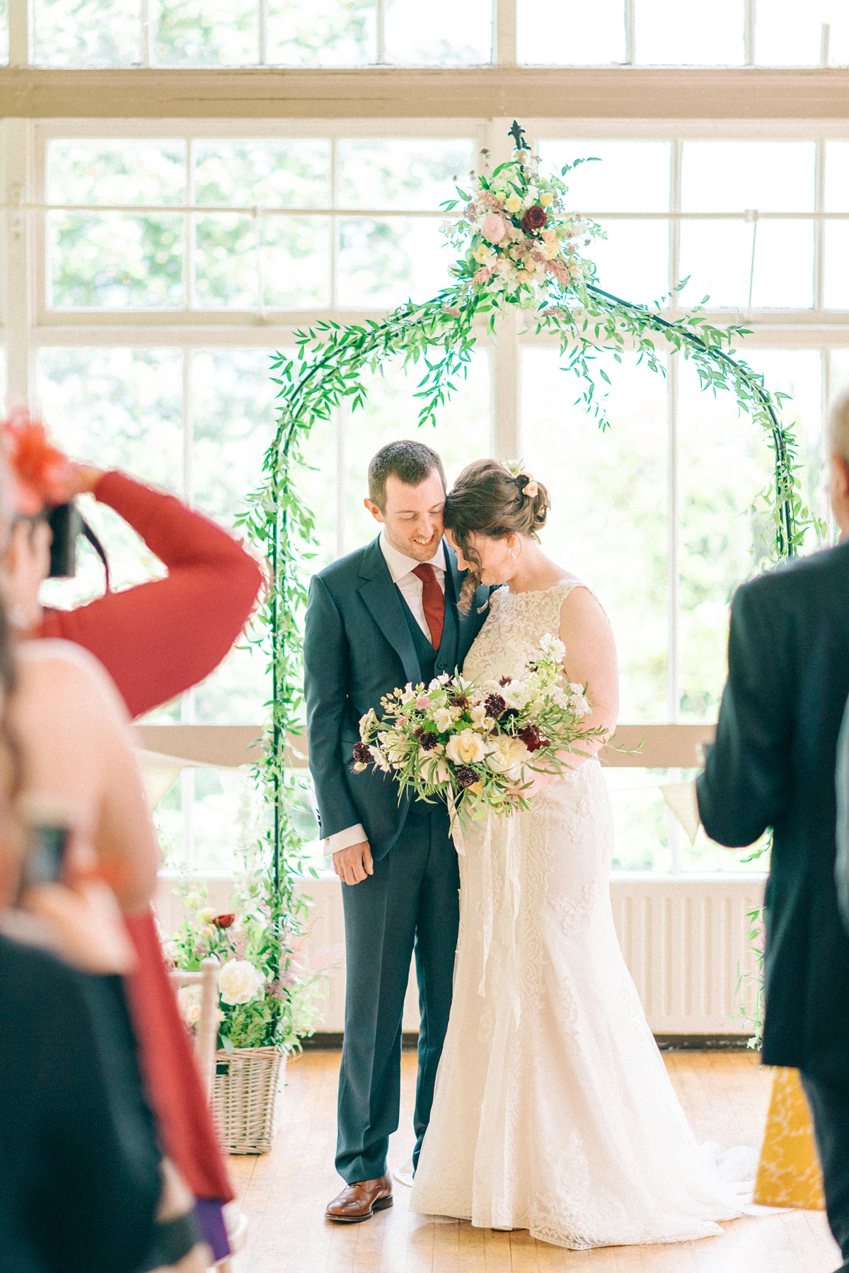 Jade wore Mori Lee for her elegant Victorian glasshouse wedding at Hexham Gardens. Photography by Sarah-Jane Ethan.