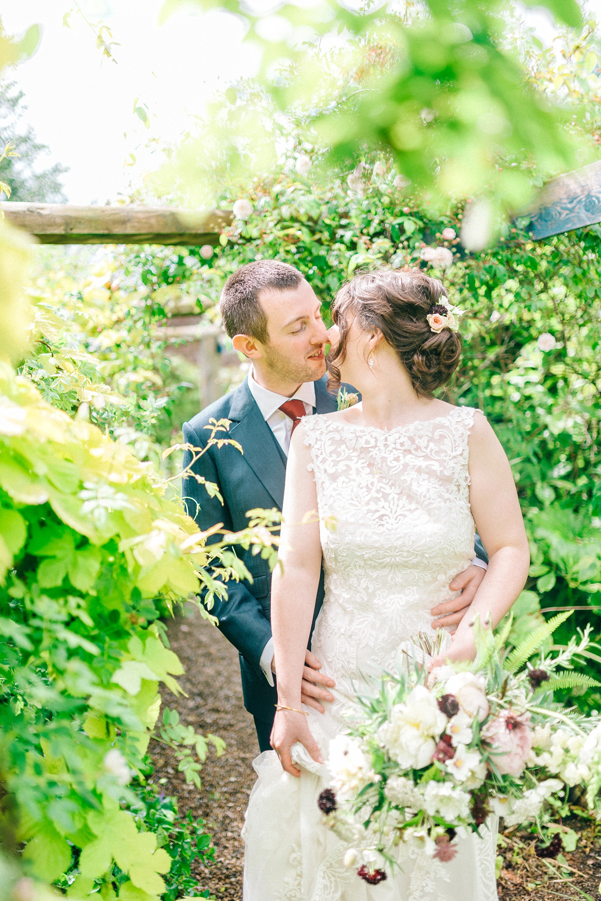 Jade wore Mori Lee for her elegant Victorian glasshouse wedding at Hexham Gardens. Photography by Sarah-Jane Ethan.