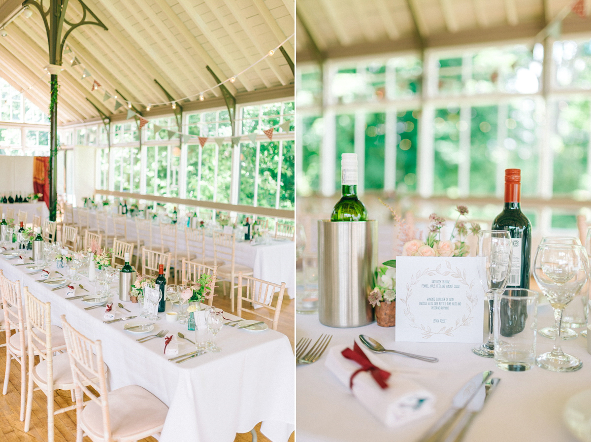 Jade wore Mori Lee for her elegant Victorian glasshouse wedding at Hexham Gardens. Photography by Sarah-Jane Ethan.