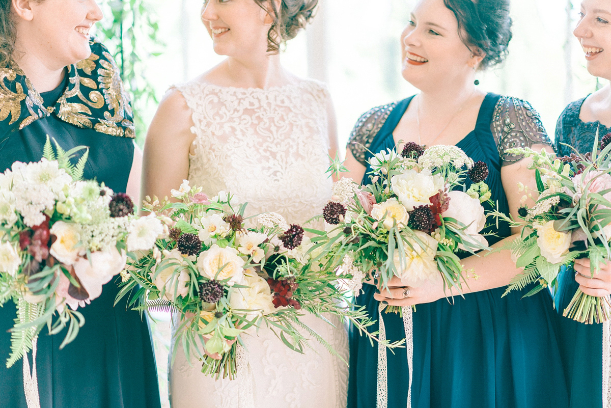 Jade wore Mori Lee for her elegant Victorian glasshouse wedding at Hexham Gardens. Photography by Sarah-Jane Ethan.