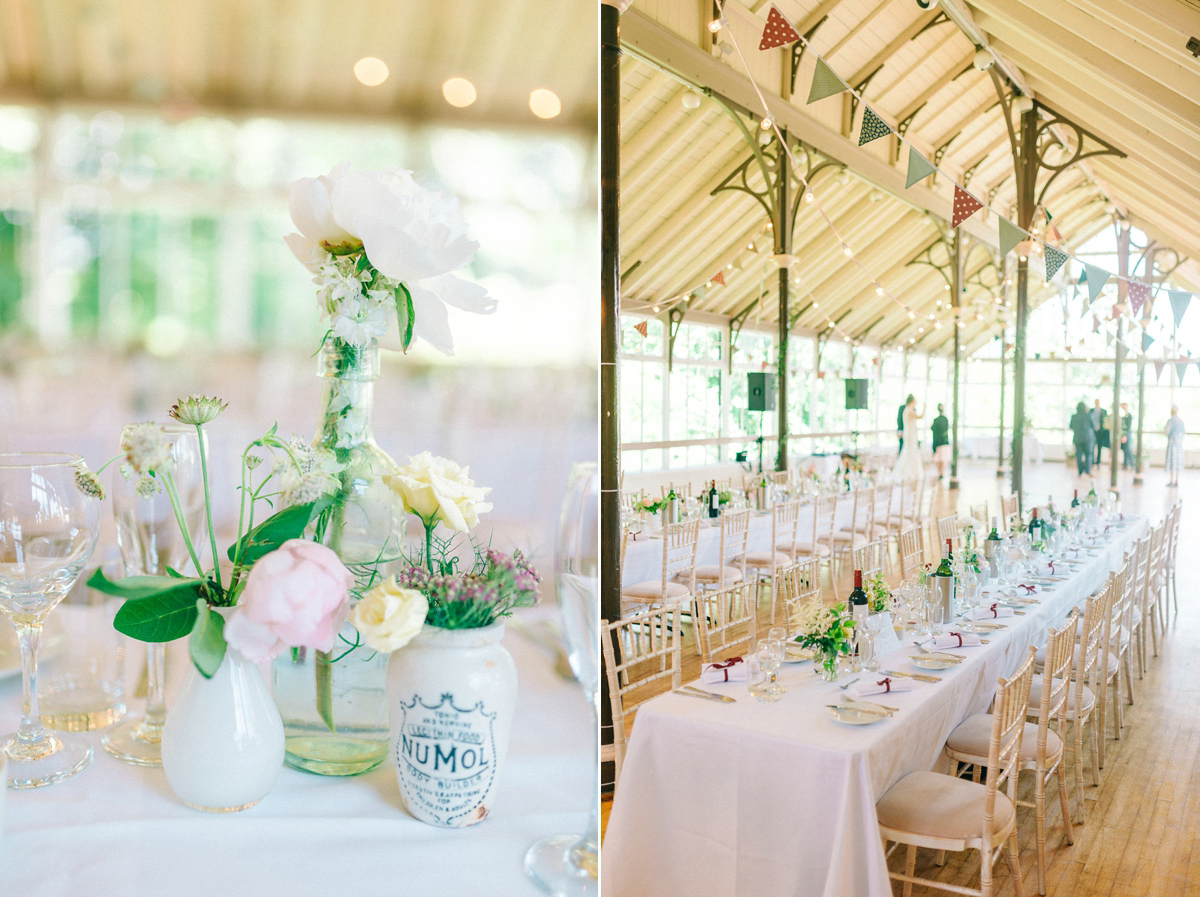 Jade wore Mori Lee for her elegant Victorian glasshouse wedding at Hexham Gardens. Photography by Sarah-Jane Ethan.
